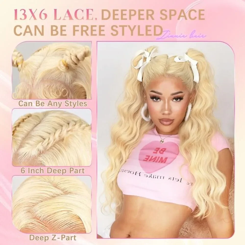 New Blonde Wigs for Women, 18 inch
